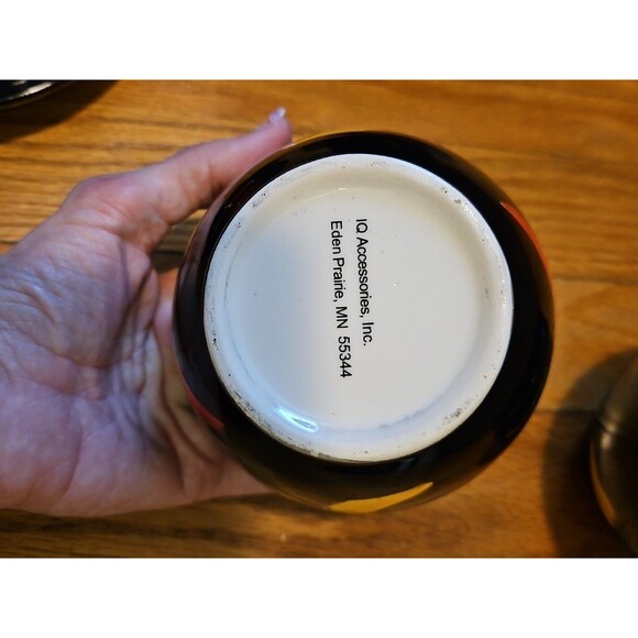 Vintage Y2k Black 4 piece Chip & Dip Serving Set Chili Pepper Design - Picture 9 of 10